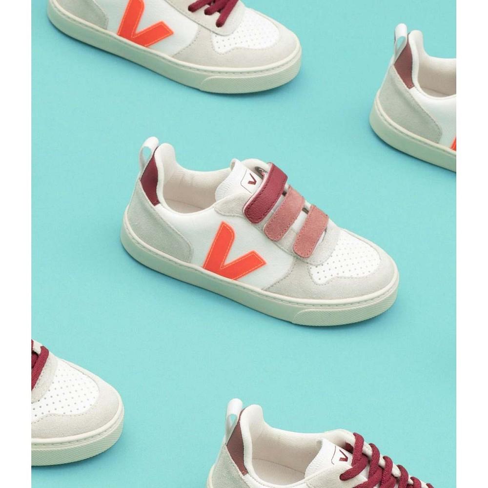 Αθλητικά Παπούτσια παιδικα Veja V-10 X BONTON White/Orange | GR 842EBC